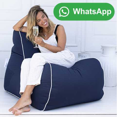 sofá togo com tecido impermeável parauso em área interna ou externa